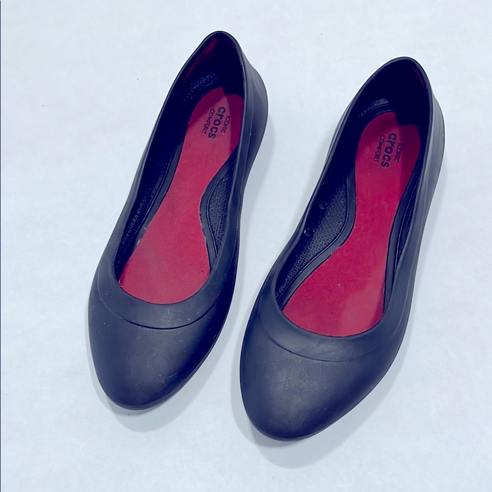 Crocs Women’s 8 Ballet Flat Slip-on Mary Jane Shoes Waterproof